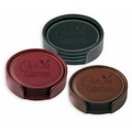 Leather Coaster Gift Set